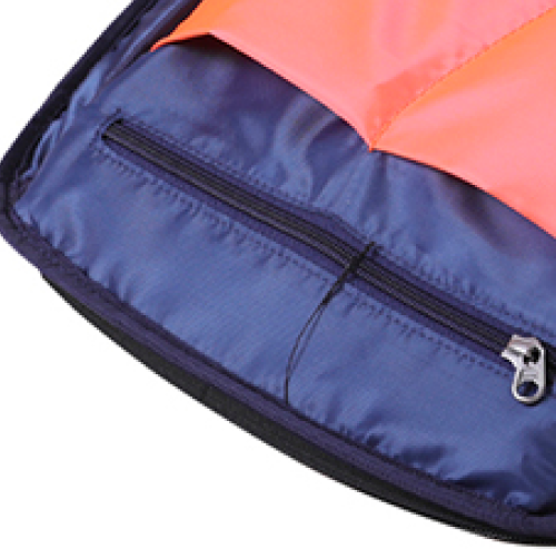 Zippered internal pocket 